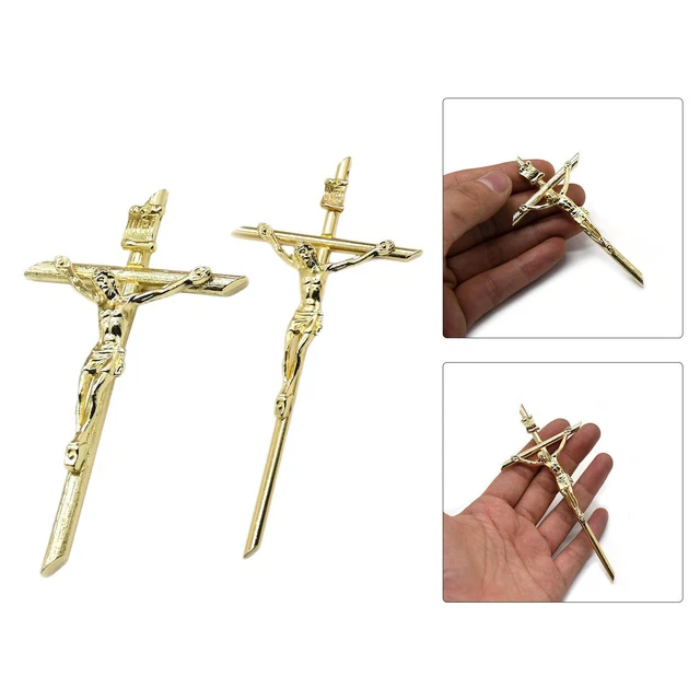 Mini pendentif en métal avec mini croix en métal pour la fabrication de