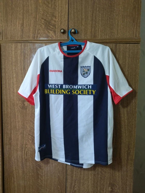 West Bromwich Albion FC Diadora Fußball Shirt Home 2003/2004 WBA Herren Größe M