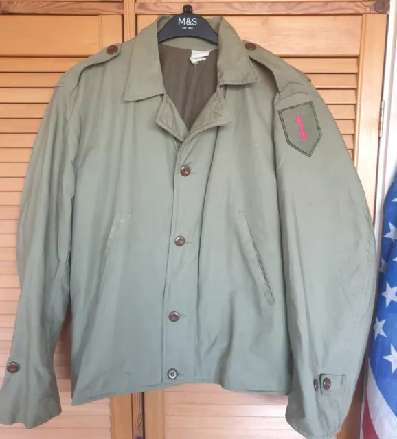 WW2 American Army 1st Infantry Division GI's M-41 Field Jacket from Normandy