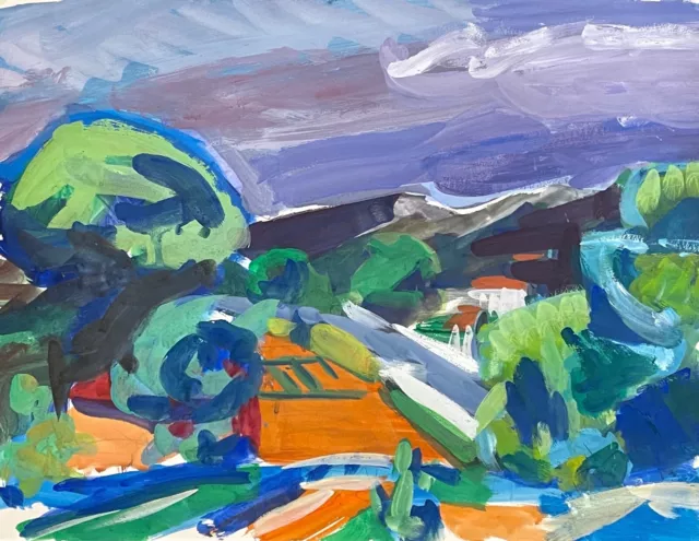 PROVENCE HENRI SAMAT peintre du Péano école Provençale 1983 France ...