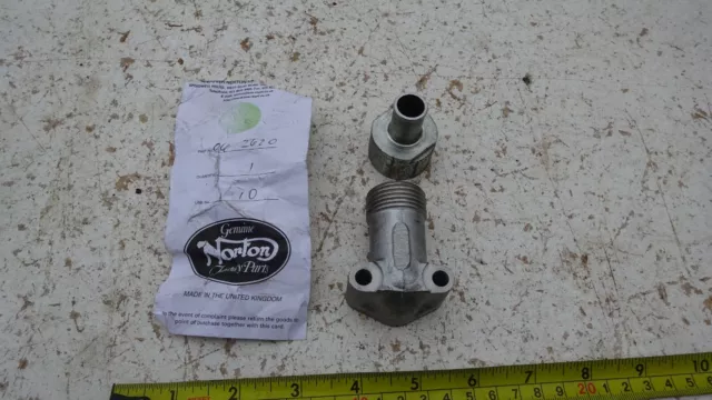 Norton Commando Crankcase Engine Breather Oil Drain 062620 750 1972 on NoS