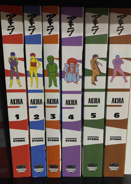 Akira Volume 1-6 Complete Set Kodansha Comics Manga Katsuhiro Otomo