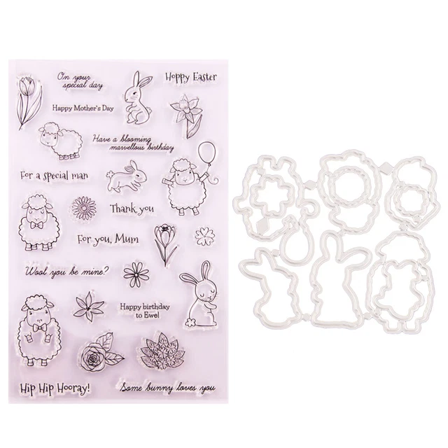 Sello de plantilla de corte de moldes de silicona para animales de silicona