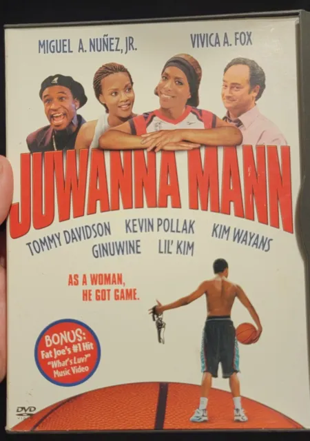 Juwanna Mann (DVD, 2002), Miguel Núñez, Vivica A Fox, Lil Kim Snap Case R1 fuera de imprenta