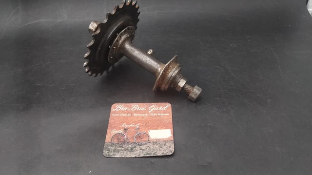 Moyeu Avant Vélo Ancien Peugeot - 36 Trous, Acier, Graisseur, Italie (vers 1900)
