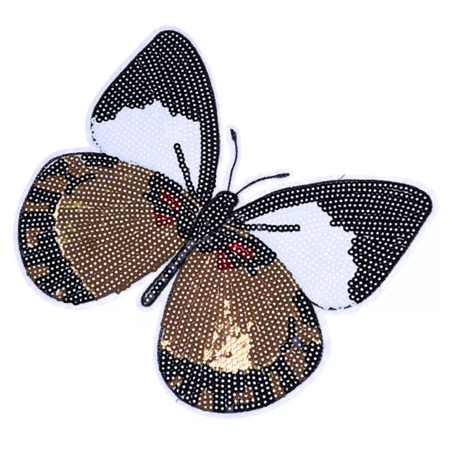 1pc butterfly reversible sequined sew on patches for clothes handmade di  AGZ8 2