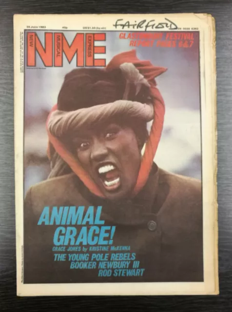 NME: Grace Jones, Rod Stewart, 25th June 1983