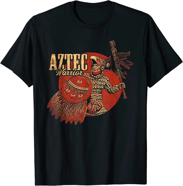 NEW LIMITED Aztec Warrior King Mexican Native Art Mayans T-shirt
