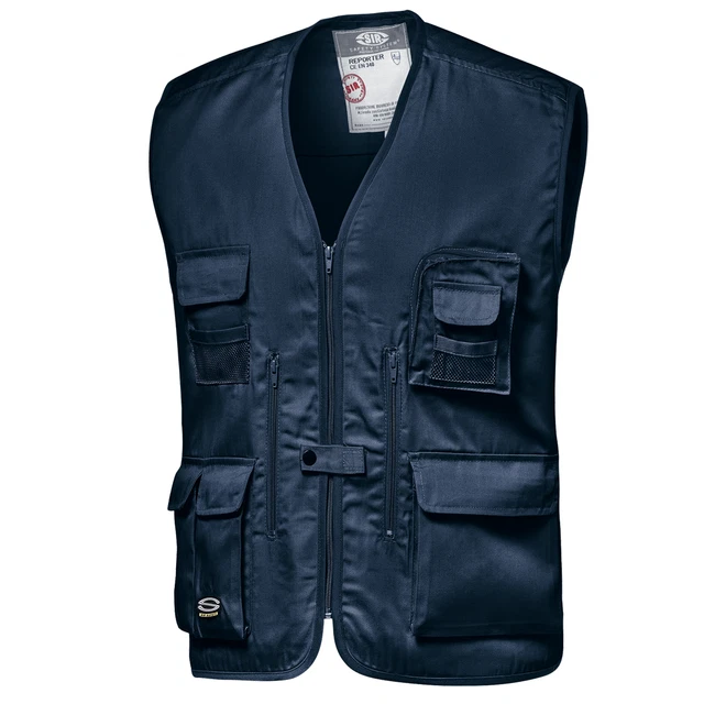 Gilet Multitasche Uomo In Cotone E Poliestere - Per Lavoro, Pesca E Caccia | Leggero E Pratico - Foto 3