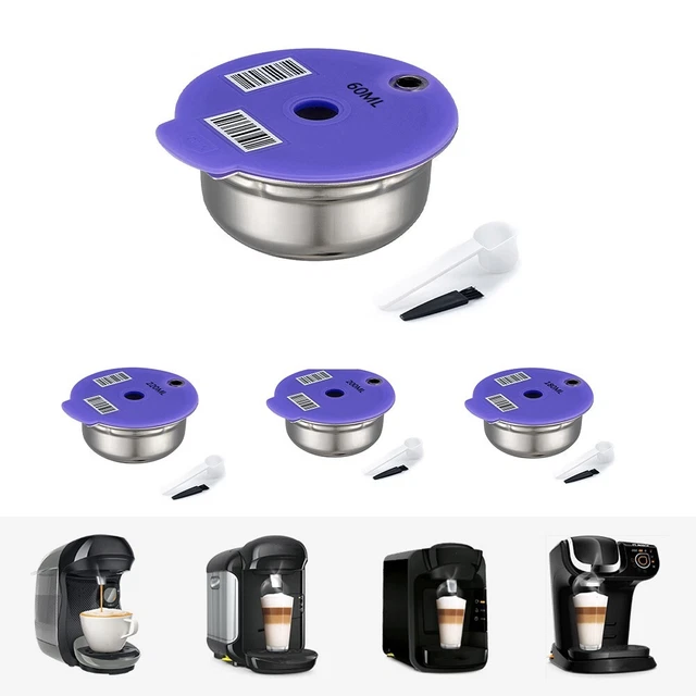 Tazza Capsule Caffè In Plastica Riutilizzabile per Bosch Tassimo Enjoy Coffee Perfection