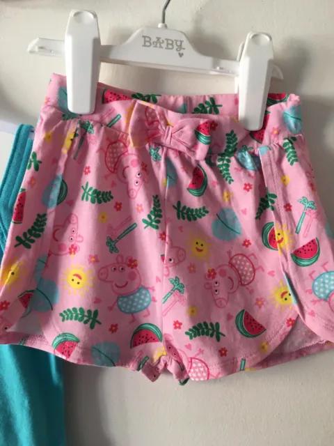 M&S Boutique gilet da sole bambina e pantaloncini estivi Peppa Pig 18-24 mesi 3