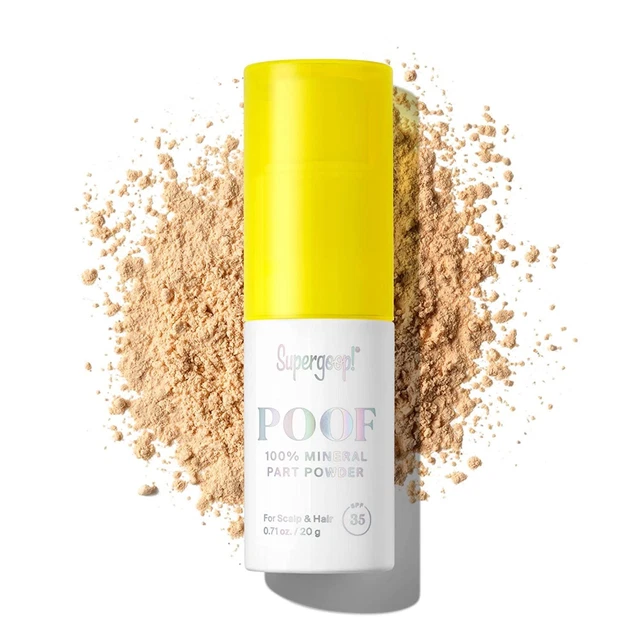 Supergoop! Poof 100% Mineral Part Powder, 0.71 oz - SPF 35 PA+++ Scalp...