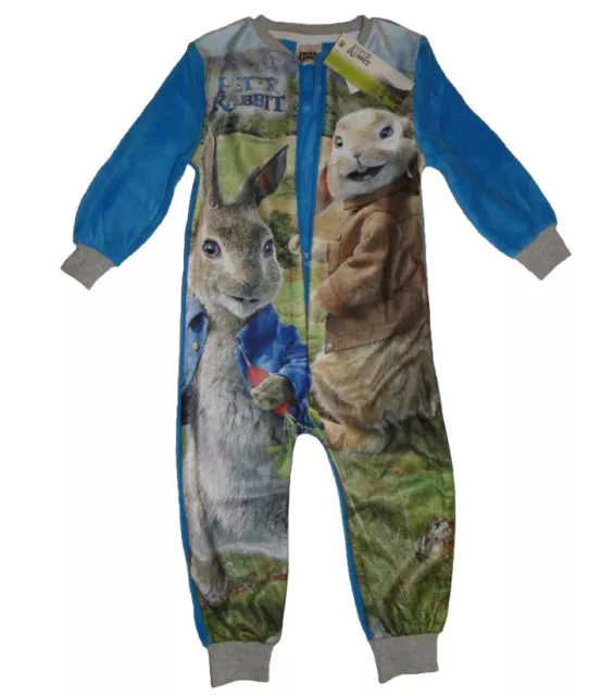 Jungen Onesie Hase Kinder langarm Pyjama Overall Ostern Junge Schlafanzug Rabbit