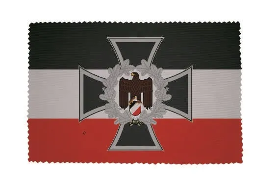 Glasreinigungstuch Brillenputztuch Fahne Flagge Eisernes Kreuz mit Adler