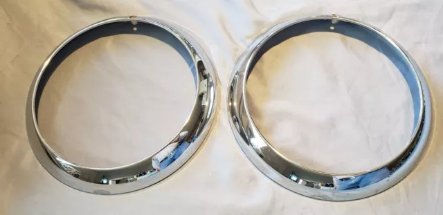 1949 1950 51 1952 Dodge Plymouth Chrysler Desoto Headlight Bezels 1239407 Truck