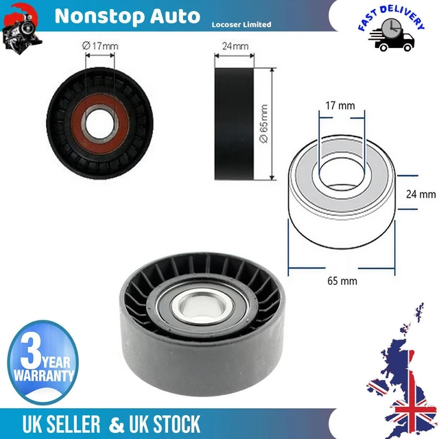 Ventilateur Poulie Tendeur Courroie -V- Côtelé de Pour Skoda Fabia II 1J0145299