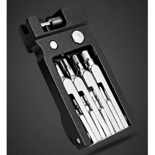 20 llaves de tornillo accesorios bicicleta llave de reparación Black