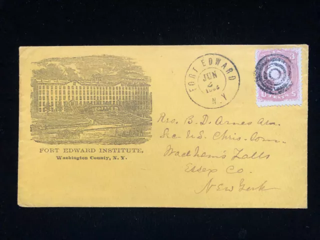 Ny Fort Edward 1865 Cover #65 Sotn Target Illus Institute