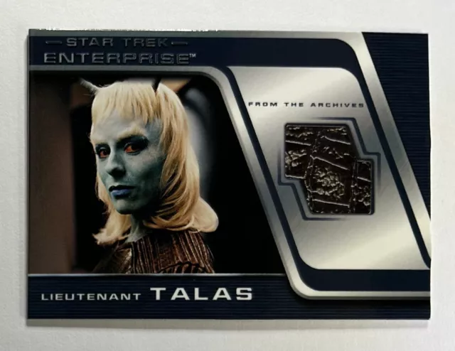 2005 Star Trek Enterprise Season 4 Lieutenant Talas #C11 Costume Relic