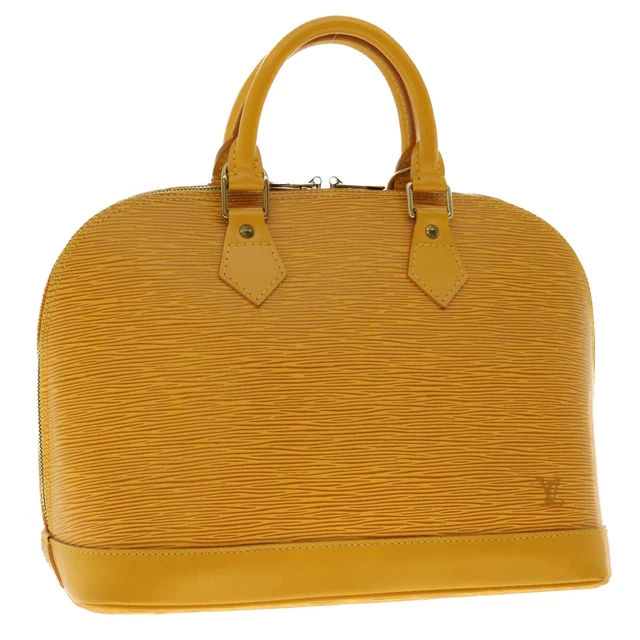LOUIS VUITTON Epi Alma Hand Bag Tassili Yellow M52149 LV Auth 40395 LOUIS VUITTON Epi Alma Hand Bag Tassili Yellow M52149 LV Auth 40395