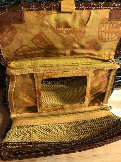 Samantha Brown Croc Embossed Carry On Set Green Camel 5