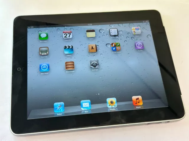 Tablet Apple iPad 1 Wi-Fi + 3G 64GB gris espacial A1337 WiFi iOS 5.1.1