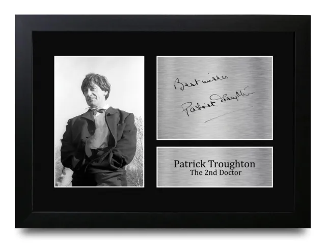 Patrick Troughton A4 Dr Who Gift Printed Signed Autograph Picture for TV Fans