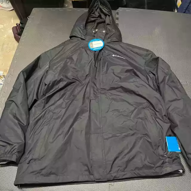 Men's Columbia Rockaway Mountain Interchange Systems Jacket Black size XXL New