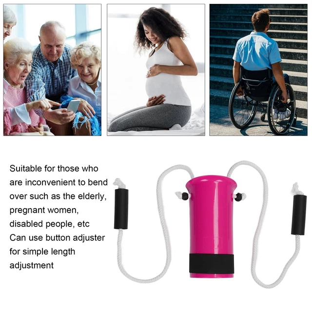 (Lila Rot) Stocking Slider Sock Puller Tool Assist Device Für ältere Schwan FAT