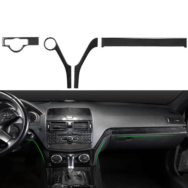 CARBON FIBER DASHBOARD Panel Cover Trim For MercedesBenz C Class W204