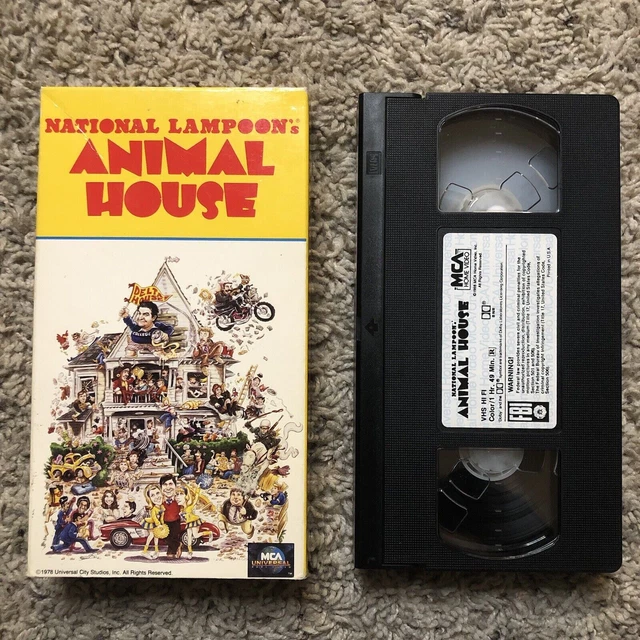 ANIMAL HOUSE VHS Movie Vintage Rowdy Comedy 1990 National Lampoon John