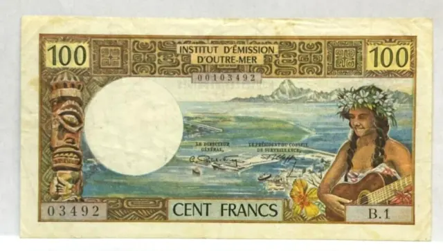 Nouvelles  New Herbrides  Noumea 1969 100 Francs High Grade Rare