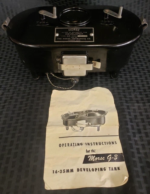 Morse G3 Model B2201 16-35mm Bakelite Film Developing Tank