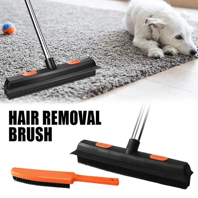Pet Hair Remover Broom Brush Set 2 In 1 Pet Hair Cleaner Brush Dog Fur Remover✥