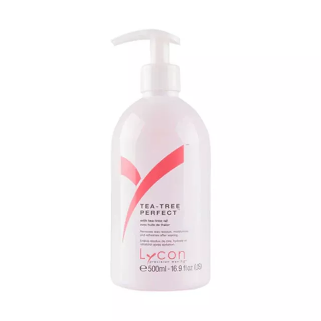 LYCON TEA-TREE PERFECT with Tea-Tree Oil Removes After Wax Residue 500ml