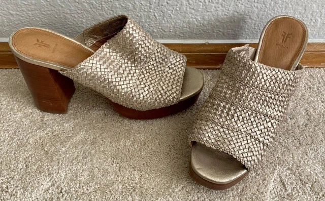 Frye katie woven sales slide