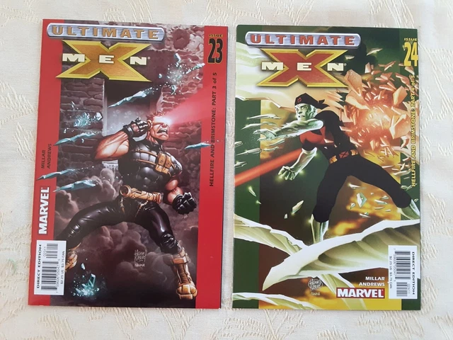 ULTIMATE X MEN Comic Lot of 2, Vol. 1, No.23 and 24 (Marvel 2002) VERY NICE!!