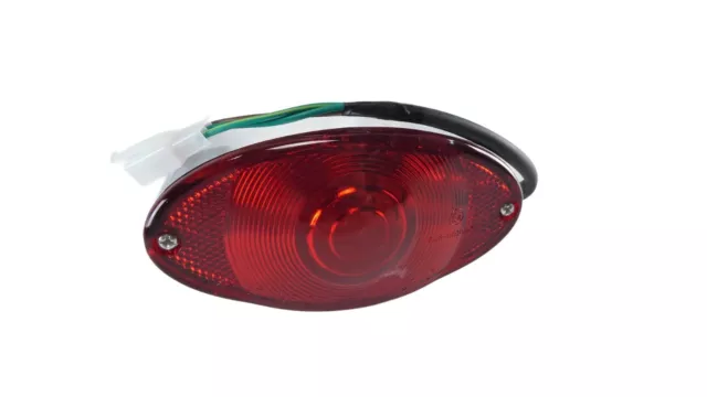 Skyteam Skymini Rücklicht cat eye oval mit E-Nr. TYP A Kompaktstecker rear light