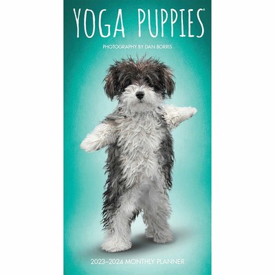 YOGA PUPPIES SLIM Diary 2023 - 2024 - Humour - Month To View £7.98