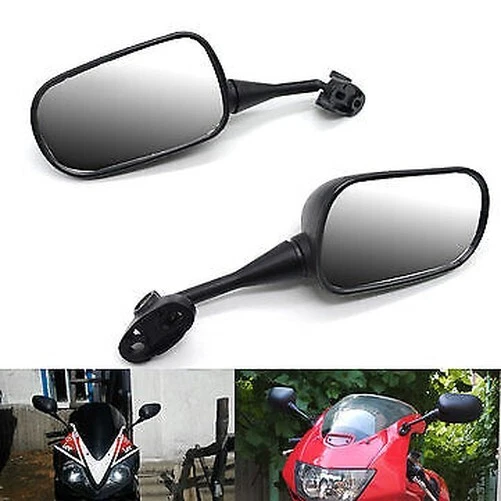 Moto Honda CBR600 CBR600RR CBR1000 CBR1000RR Arrière Vue Rétroviseur Noir 18mm