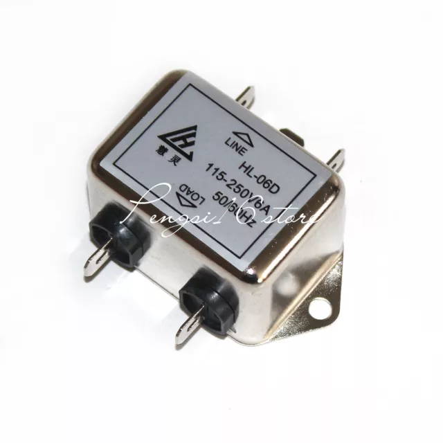 1PC Elevator control cabinet small filter HL-06D 115-250V6A 50/60Hz