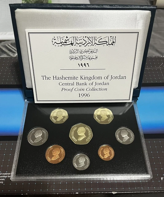 Jordan 1996 Royal Mint Proof Set KM-PS13 Original With COA in Box