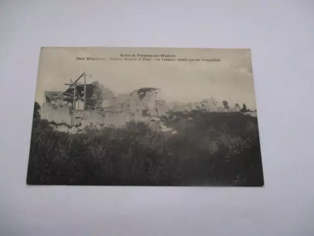 Cpa Meuse 55 Fresnes In Woevre Place Margueritte Houses Maurice Et Pluot
