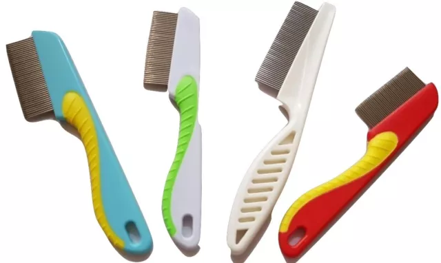 New Metal Fine Nit Hair Comb With Handle Removed Head Lice And Egg Effectively