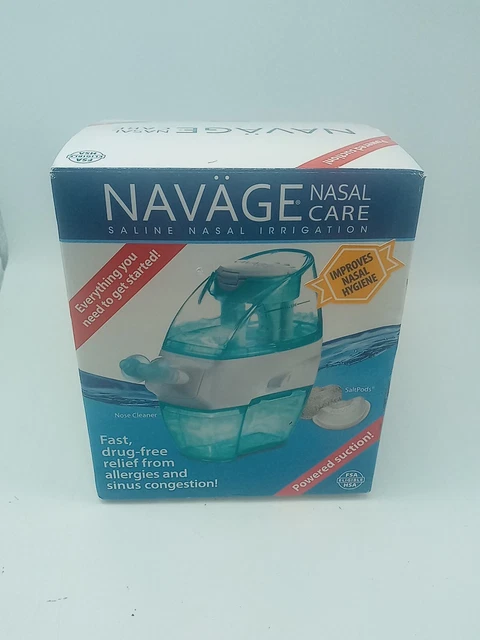 Paquete básico de limpiador de nariz para riego nasal Navage y 20 SaltPods SDG-2