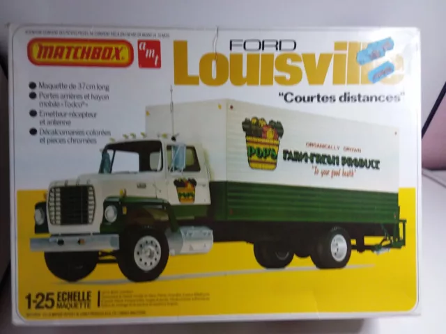 Amt/Matchbox 1/25 Maquette A Monter Camion Ford Louisville Complet Bar