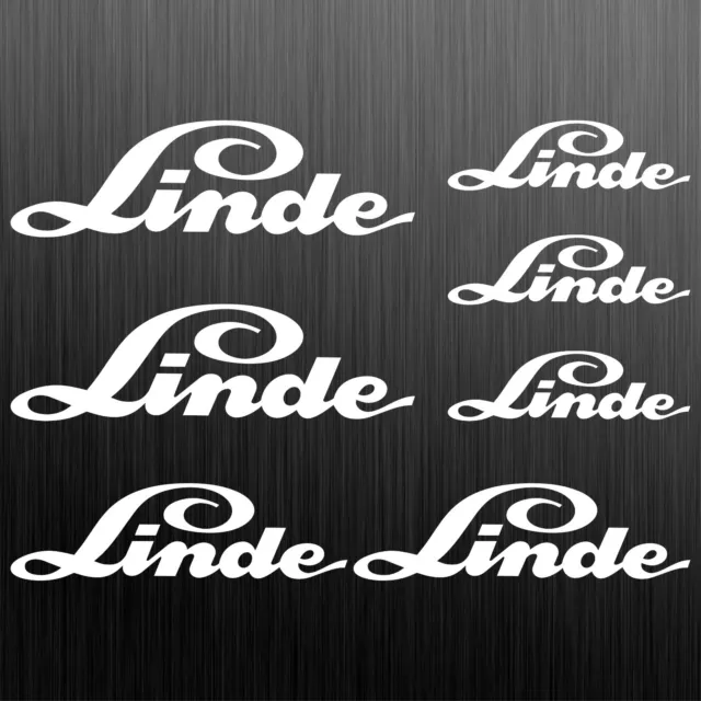 Linde old autocollant sticker Chariot élévateur 7 Pièces