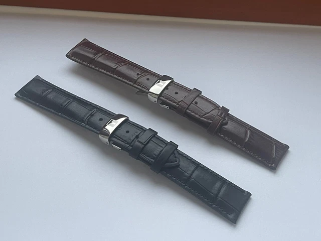 GENUINE LEATHER FOT TISSOT Watches with Push pull butterfly buckle