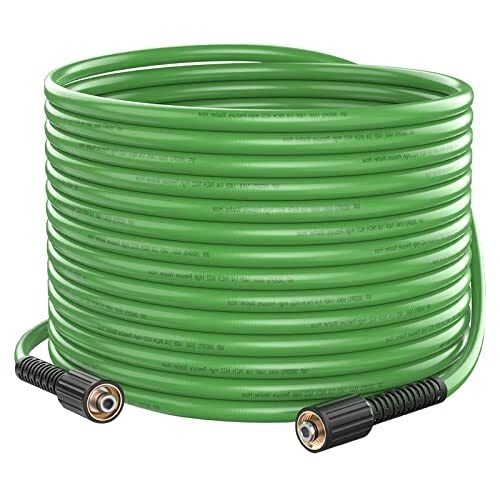 HNYRI Pressure Washer Hose 50FT x 1/4" Kink Resistant Power Washer Hose Repla...