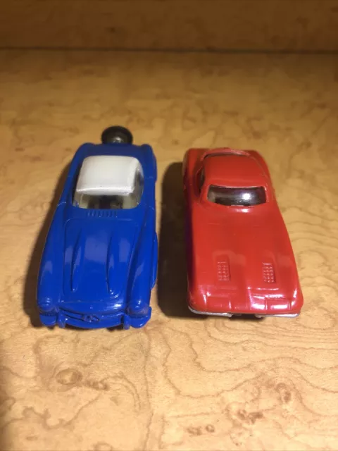 Lionel Corvette, Mercedes Coupe w/ Chassis’ Atlas, Aurora, Tjet, Tyco